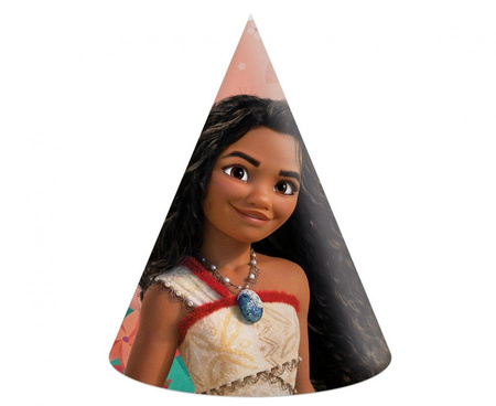 #STAI Czapeczki papierowe Moana, 6 szt.