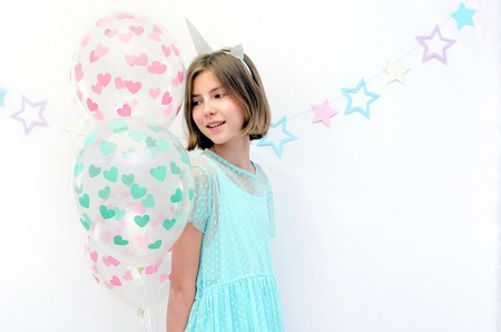 Balony 30cm, Serduszka, Crystal Clear (1 op. / )