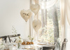 Balon foliowy Walentynki Serce Love kremowy 45 cm