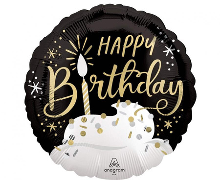 Balon foliowy 18" SHP -  Birthday wishes