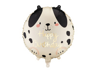 Balon foliowy pastylka Happy Birthday 35 x 35 cm