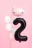 Balon foliowy Cyfra 2 czarny 86 cm