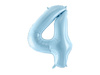 Balon foliowy Cyfra 4 jasnoniebieski 86 cm