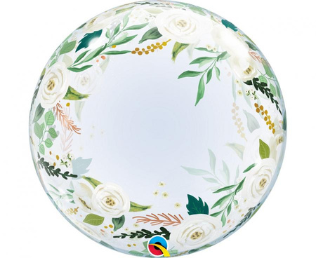 Balon foliowy 24" QL Bubble Deco Wedding floral