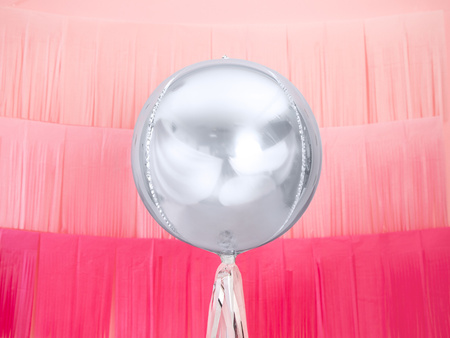 Balon foliowy Kula srebrny 40 cm