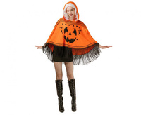 Ponczo Dynia Halloween dla dorosłych rozm. S