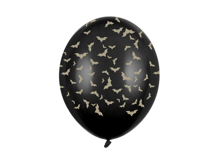 Balon lateksowy Nietoperze Pastel Halloween czarny 30 cm
