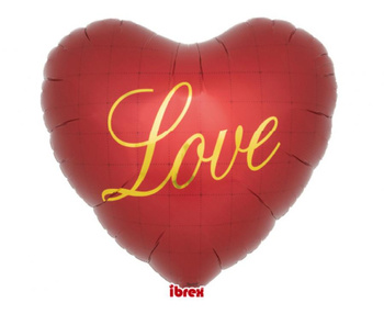 Balon serce 25" - Dark Red Love