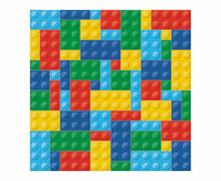 Serwetki PAW wzorzyste Colorful Bricks 33x33 cm / 20 szt.