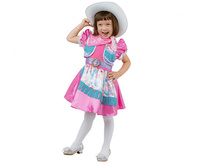 Zestaw dla dzieci Elegancka Kowbojka (sukienka, pasek, kapelusz, chustka) , rozm. 92/104 cm