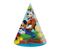 Czapeczki papierowe "Mickey Rock The House" 6 szt.