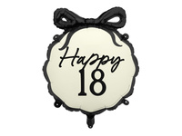 Balon foliowy pastylka 18 urodziny Happy 18 Birthday 47,5 x 45 cm