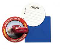 Zaproszenia z kopertą "Cars The Legend Of The Track"