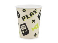 Kubeczki papierowe Gamer 220 ml 6 szt.