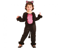 Zestaw dla dzieci Welurowy Kotek (kombinezon, ogon, opaska), rozm. 92/104 cm