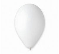 Balony G90 pastel 10" - białe 01