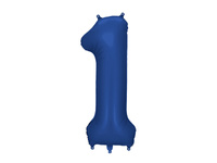 Balon foliowy Cyfra 1 granatowy 86 cm