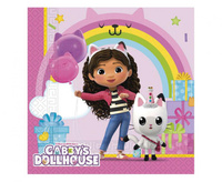 #PS Serwetki papierowe Gabby's Dollhouse, 33x33 cm, 20 szt.