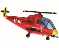 Balon foliowy Helikopter czerwony 60 cm