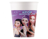 Kubeczki papierowe K-Pop Demon Hunters 200 ml 8 szt.