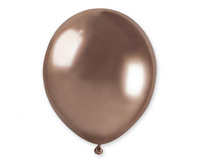 Balon lateksowy Shiny różowe złoto 13 cm