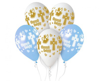 Balony Premium Hel Chrzest chłopca, 13 cali