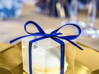 Tasiemka satynowa, granat, 6mm/25m (1 szt. / 25 mb.)