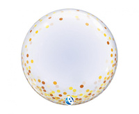 Balon Takara DECO Gold Confetti Dots, 24"