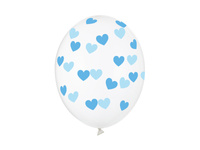 Balony 30cm, Serduszka, Crystal Clear (1 op. / )