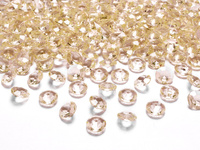 Konfetti diamentowe złote 12 mm 100 szt.