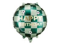 Balon foliowy Happy Birthday piłki, 35x35 cm, mix