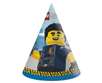 Czapeczki papierowe Lego City, 6 szt.