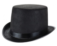 Cylinder czarny, filcowy, rozm. un