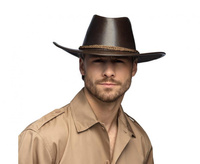 Kapelusz kowbojski, brązowy