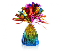 Ciężarek foliowy do balonów z helem, tęczowy, 145 g