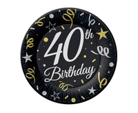 Talerzyki papierowe B&C 40, 18 cm/ 6 szt.