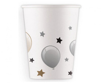 #PK Kubeczki papierowe (WM) Milestone Happy Birthday, 200ml, 8 szt. (SUP label)