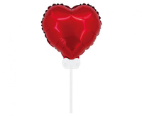 Balon foliowy Walentynki Serce czerwony 29 cm