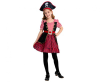#STDZ Zestaw dla dzieci Piratka ( sukienka, kapelusz, pasek), rozm. 110/120 cm