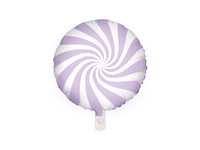 Balon foliowy Cukierek jasny liliowy lawendowy 35 cm