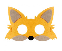 Maska filcowa Lisek,18.5x12 cm