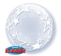 Balon foliowy 24" QL Bubble Deco "Gwiazdy"