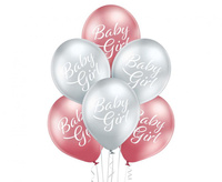 Balony D11 Baby Girl 1C2S, 6 szt.