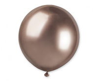 Balon lateksowy Shiny różowe złoto 50 cm