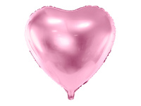 Balon foliowy Walentynki Serce różowy 61 cm