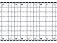 Obrus z kokardkami, mix kolorów, 180x120 cm