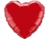 Balon foliowy Serce czerwony 10 cm
