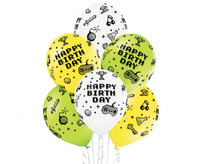 Balony D11 Gamer Birthday PA Mix3 1C5S, 6 szt.