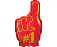 Balon foliowy 37 cali QL SHP 1, czerwony