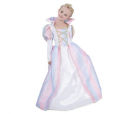 Strój dla dzieci Tęczowa Księżniczka (sukienka z kołnierzem), rozm.110/120 cm